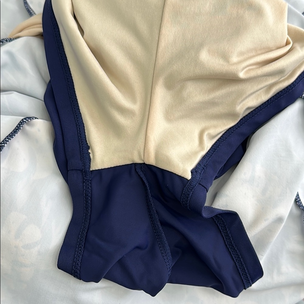 Ecupper Floral Blue One-Piece Swimsuit Dress - Picture 7 of 7